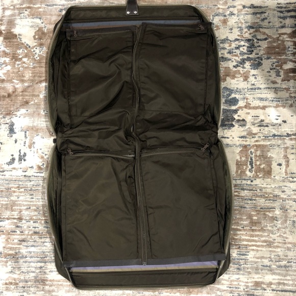 Leather travel bag for suits - Picture 4 of 7